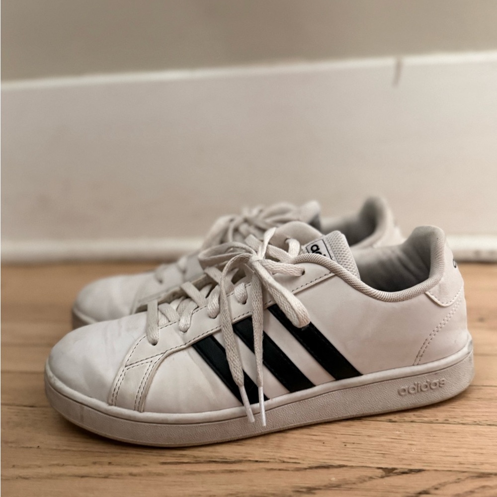 Adidas Classic White and Black Sneakers